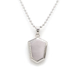 Load image into Gallery viewer, Plain Platinum Name Engraving Two-Sided Pendant in Platinum JL PT P 222   Jewelove.US
