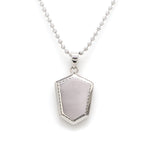 Load image into Gallery viewer, Plain Platinum Name Engraving Two-Sided Pendant in Platinum JL PT P 222
