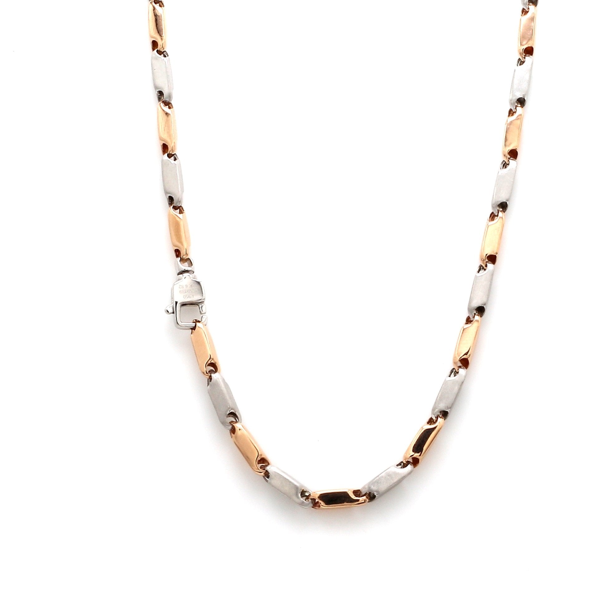 Alternate Platinum & Rose Gold Links Platinum Chain JL PT CH 906   Jewelove.US