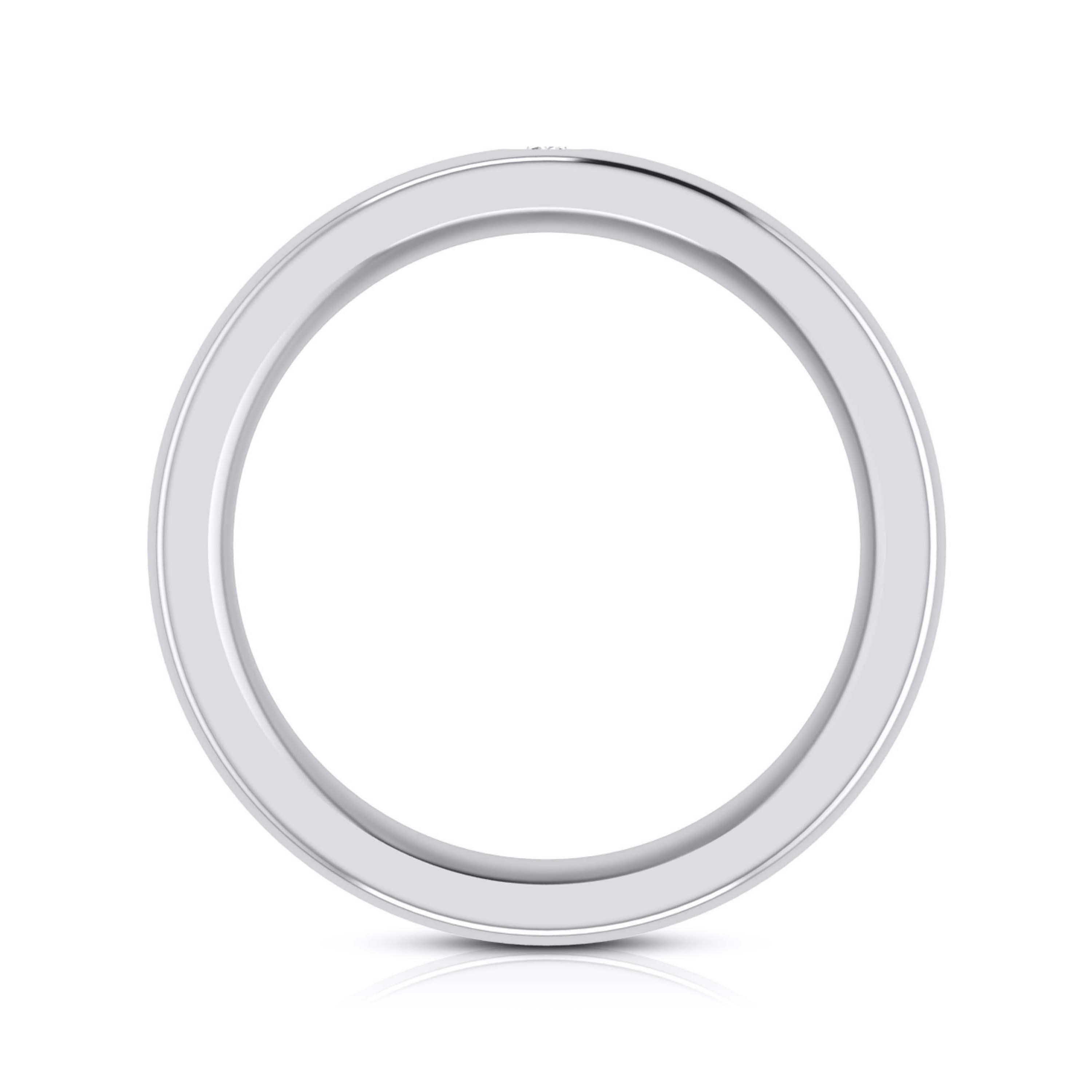 Single Diamond Platinum Ring for Men JL PT B-13