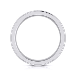 Single Diamond Platinum Ring for Men JL PT B-13