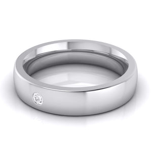 Single Diamond Platinum Ring for Men JL PT B-13   Jewelove.US