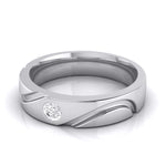 Load image into Gallery viewer, Single Diamond Platinum Ring for Men JL PT B-15
