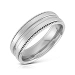 Load image into Gallery viewer, Designer Half Eternity &amp; Plain Platinum Couple Rings JL PT 524

