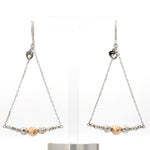 Load image into Gallery viewer, Japanese Platinum Earrings with Rose Gold for Women JL PT E 279
