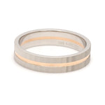 Load image into Gallery viewer, View of Designer Platinum &amp; Rose Gold Ring for Men JL PT 1128
