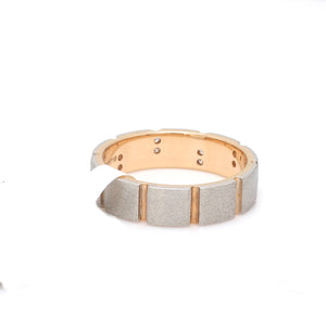 Platinum & Rose Gold Couple Rings with Diamond JL PT 1123   Jewelove.US