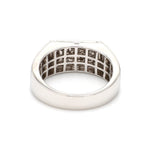Load image into Gallery viewer, Designer 18K White Gold with Diamond Princess Cut Ring with a Openable Secret Message for Men JL PT 1009
