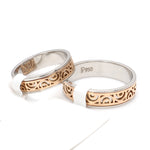 Load image into Gallery viewer, Designer Platinum &amp; Rose Gold Couple Rings JL PT 1115   Jewelove.US
