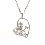 Load image into Gallery viewer, Platinum Ruby Heart Pendant with Diamond for Women JL PT P 18023   Jewelove.US
