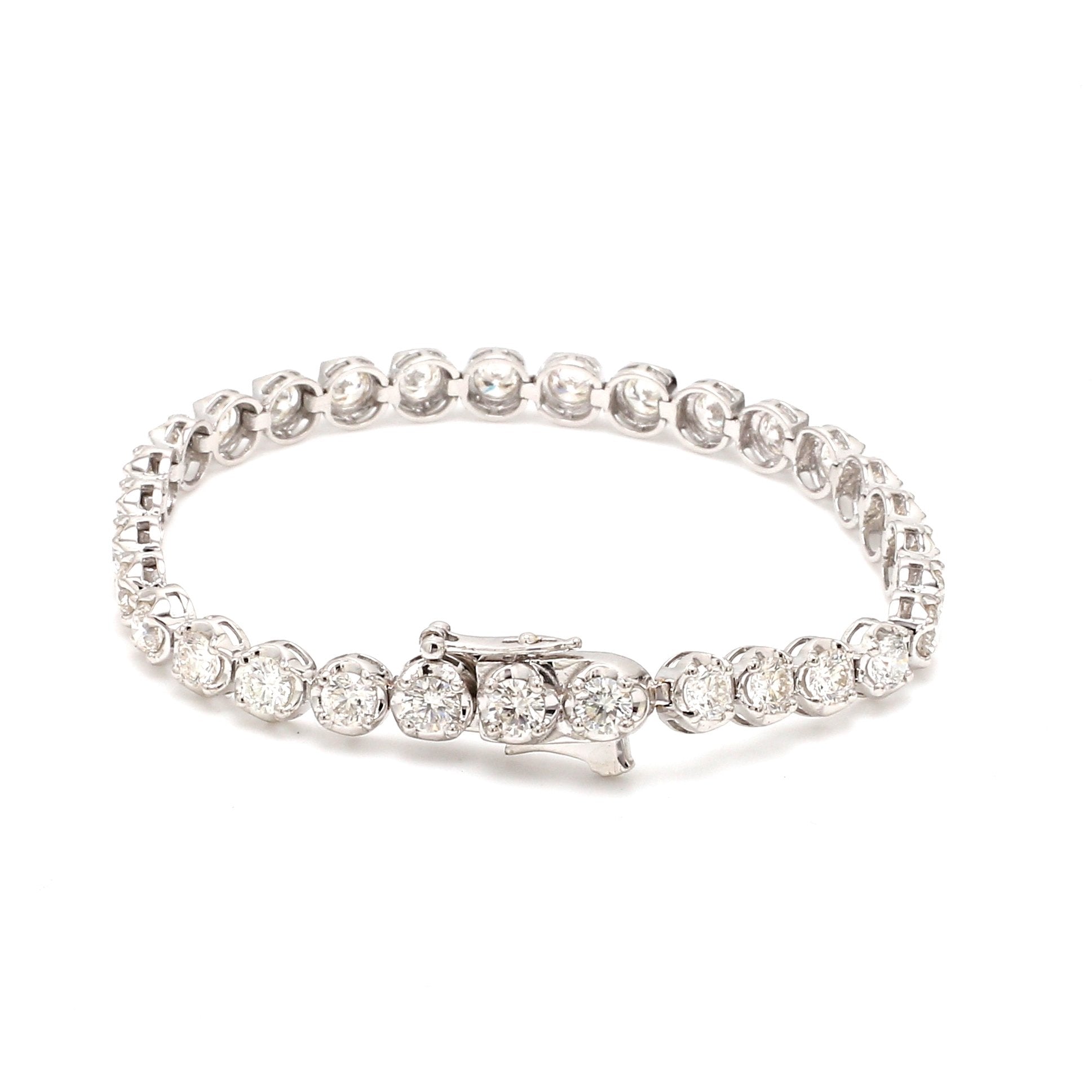 18-Pointer Diamond Tennis Bracelet JL PTB 755   Jewelove.US