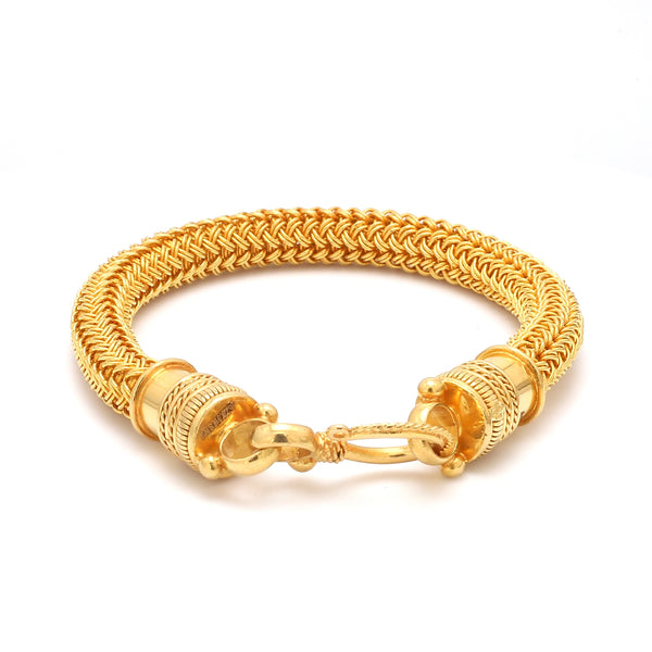 14k Yellow Gold Diamond Script Name Bracelet