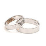 Load image into Gallery viewer, Designer Platinum &amp; Rose Gold Couple Rings JL PT 1129
