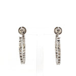 Load image into Gallery viewer, Platinum Diamond Hoop Bali Earrings for Women JL PT E DH RD 109   Jewelove.US
