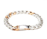 Load image into Gallery viewer, Designer Platinum &amp; Rose Gold Bracelet for Men JL PTB 752
