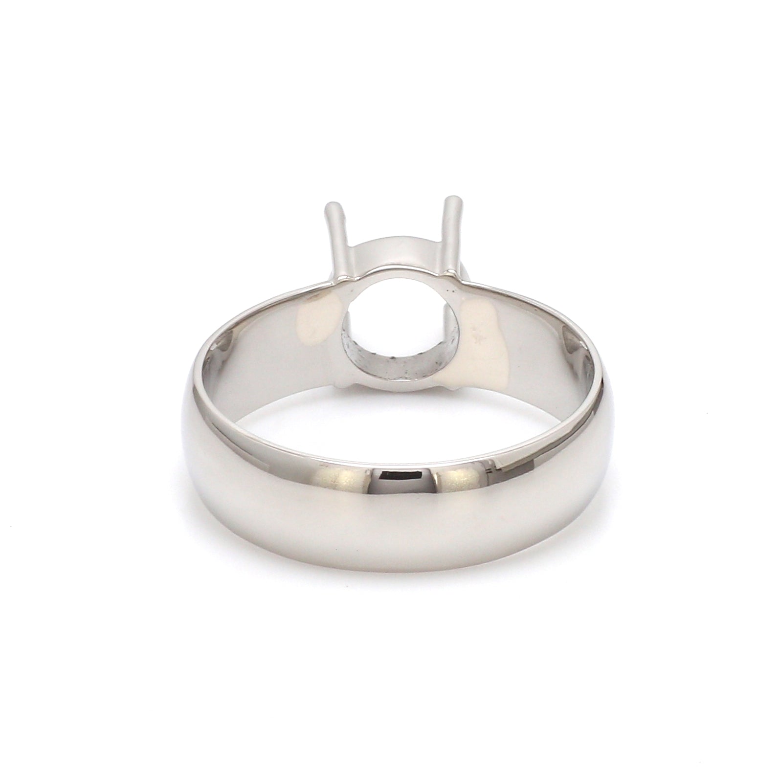 Platinum 4 Prong  Mounting Ring for Men JL PT 1220-M   Jewelove.US