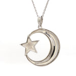 Load image into Gallery viewer, Customised Platinum Star Moon Pendant JL PT P 307   Jewelove.US
