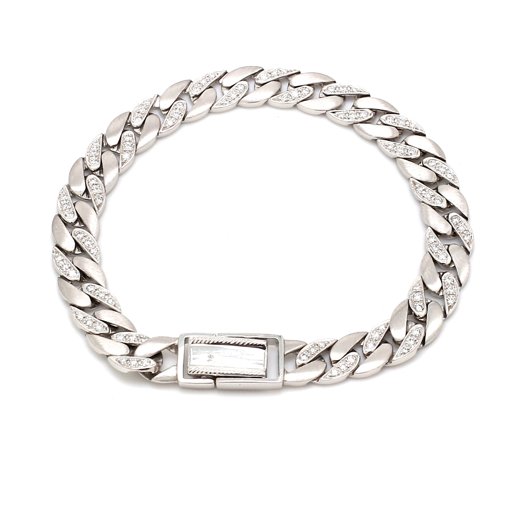 Men of Platinum | Heavy Platinum Diamond Cuban Bracelet JL PTB 1099   Jewelove.US