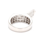 Load image into Gallery viewer, Designer 18K White Gold with Diamond Princess Cut Ring with a Openable Secret Message for Men JL PT 1009
