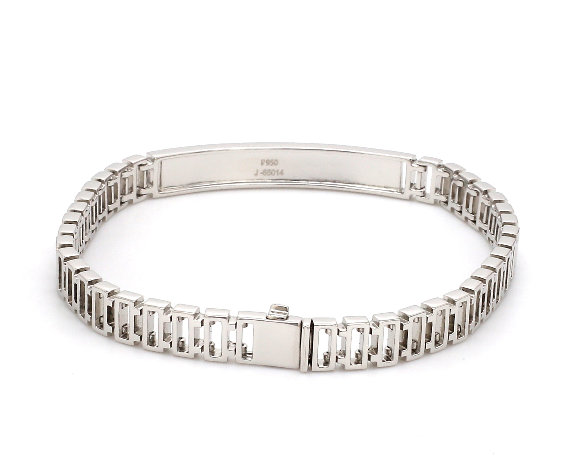 Platinum Uni-sex Thin Bracelet JL PTB 740-A
