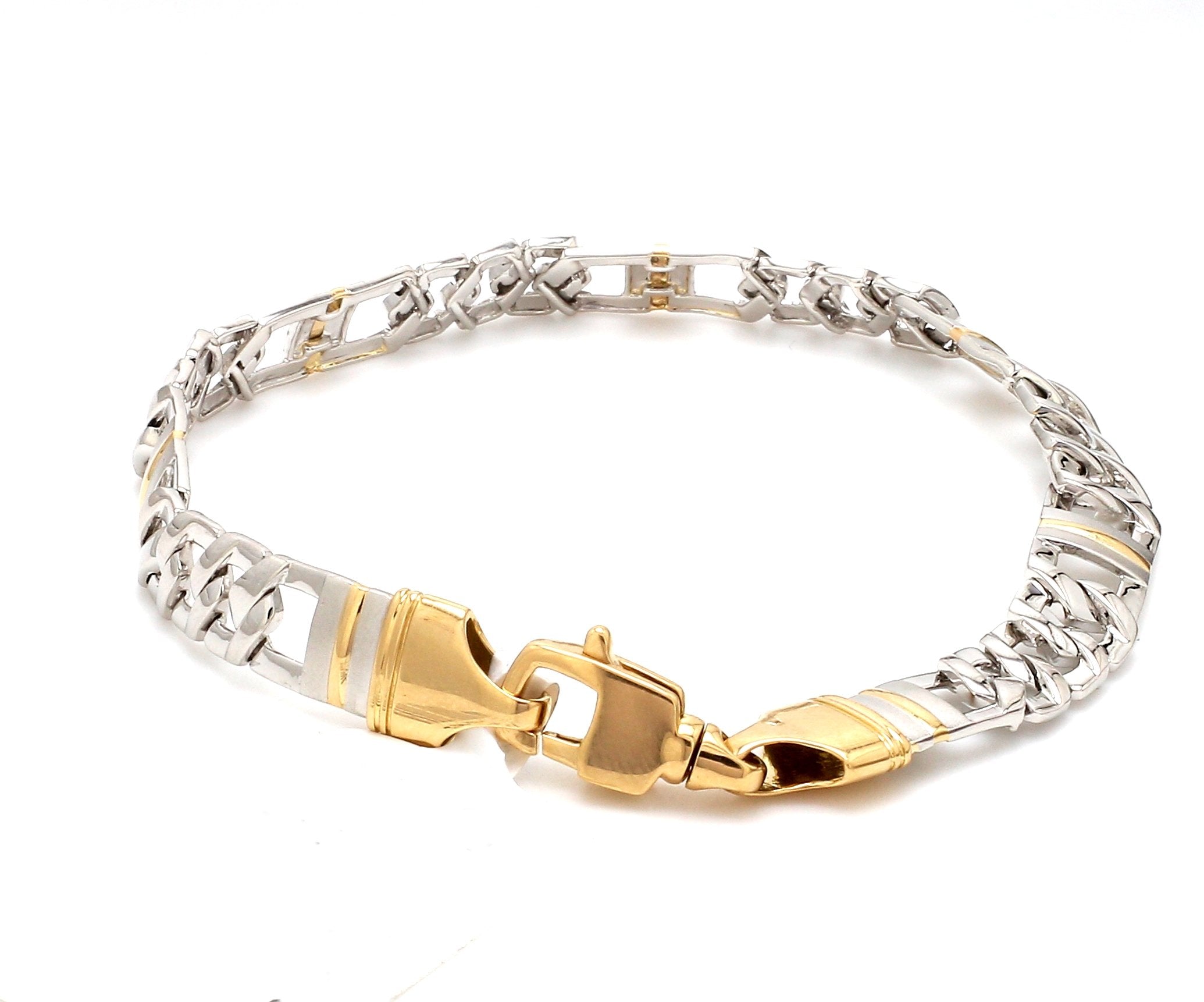 Designer Platinum & Yellow Gold Bracelet for Men JL PTB 750   Jewelove.US