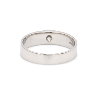 Customised 0.25 cts. Single Diamond Platinum Ring for Men SJ PTO 311-Z