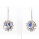 Load image into Gallery viewer, Customised 14K White Gold Kyanite Earrings with diamonds   Jewelove.US
