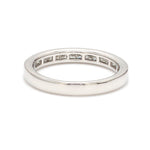 Load image into Gallery viewer, Princess Cut Diamond Platinum Half Eternity Wedding Band for Women JL PT 1005
