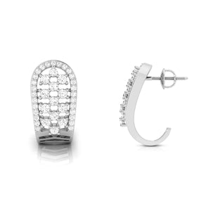 Platinum & Diamond Earrings for Women JL PT E BL-03