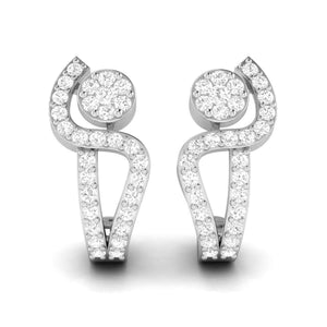 Platinum & Diamond Earrings for Women JL PT E BL-04  VVS-GH Jewelove.US