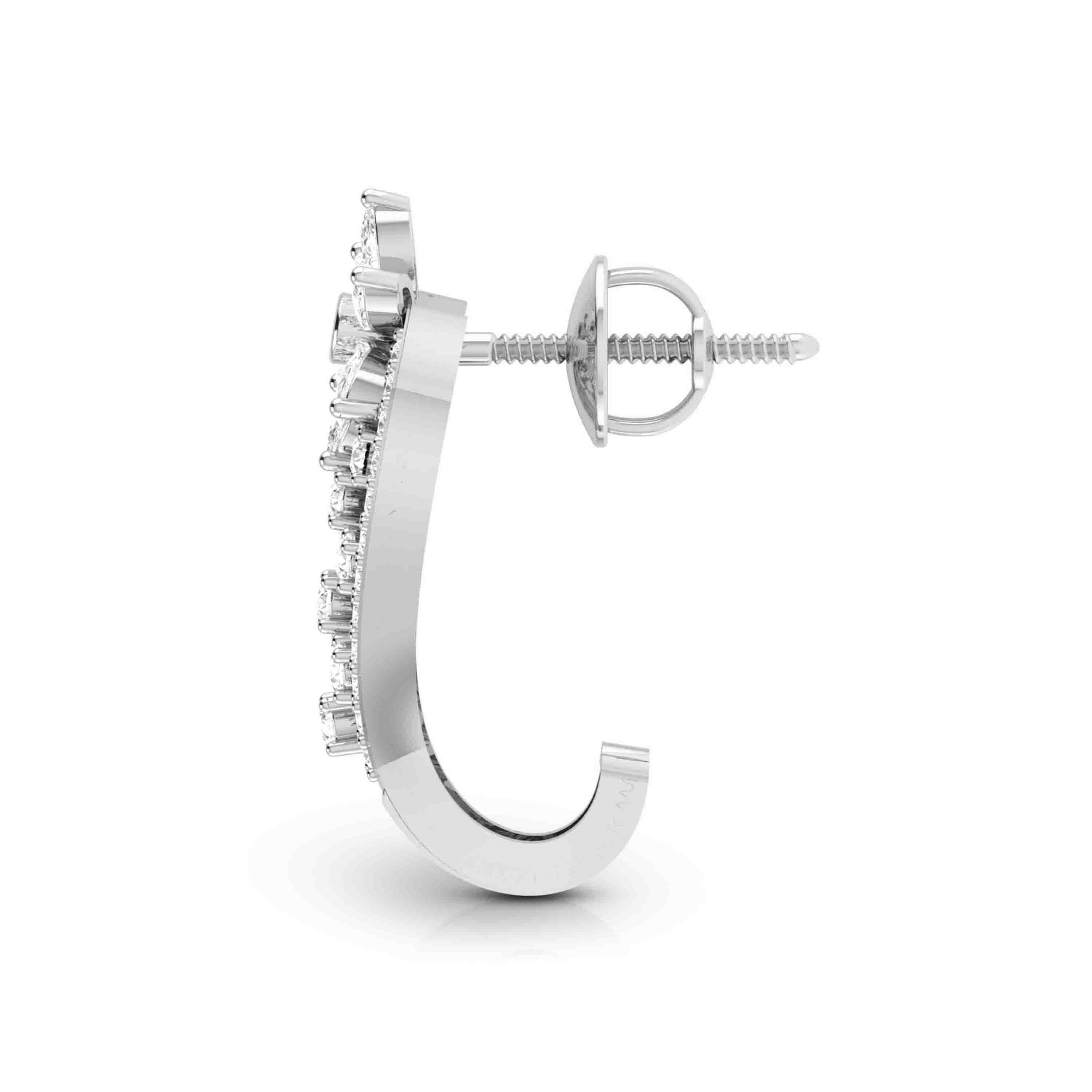 Beautiful Platinum & Diamond Earrings for Women JL PT E BL-07   Jewelove.US