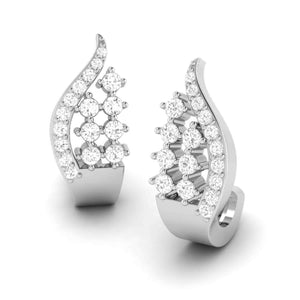 Designer Platinum & Diamond Earrings for Women JL PT E BL-09