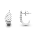 Load image into Gallery viewer, Designer Platinum &amp; Diamond Earrings for Women JL PT E BL-09
