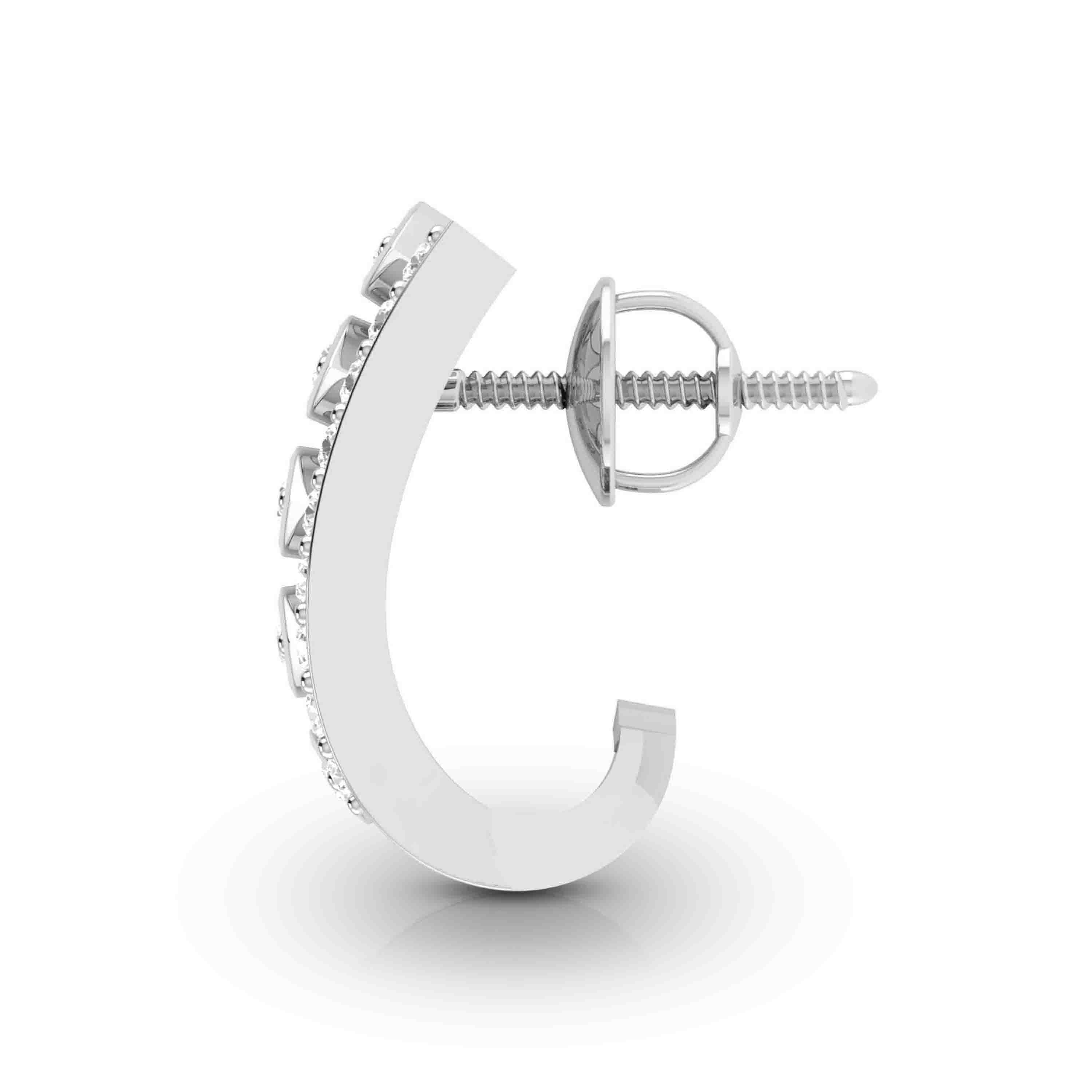 Designer Platinum & Diamond Earrings for Women JL PT E BL-10   Jewelove.US