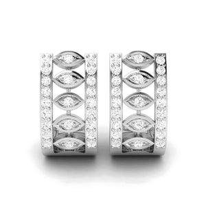 Designer Platinum & Diamond Earrings for Women JL PT E BL-10  VVS-GH Jewelove.US
