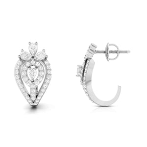 Designer Platinum & Diamond Earrings for Women JL PT E BL-13   Jewelove.US