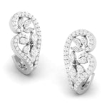 Load image into Gallery viewer, Designer Platinum &amp; Diamond Heart Earrings for Women JL PT E BL-14
