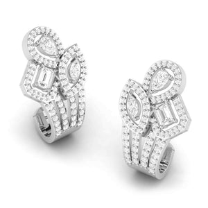 Designer Platinum & Diamond Earrings for Women JL PT E BL-15   Jewelove.US