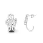 Load image into Gallery viewer, Designer Platinum &amp; Diamond Earrings for Women JL PT E BL-15   Jewelove.US
