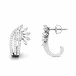 Load image into Gallery viewer, Designer Platinum &amp; Diamond Earrings for Women JL PT E BL-16
