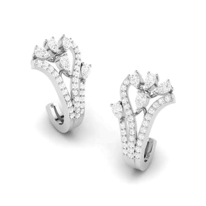 Designer Platinum & Diamond Earrings for Women JL PT E BL-17
