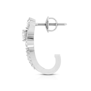 Designer Platinum & Diamond Earrings for Women JL PT E BL-17