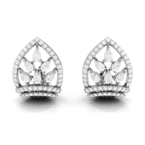 Designer Platinum & Diamond Earrings for Women JL PT E BL-18