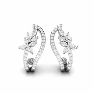 Designer Platinum & Diamond Earrings for Women JL PT E BL-19