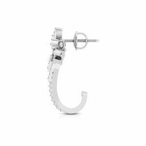 Designer Platinum & Diamond Earrings for Women JL PT E BL-21