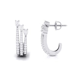 Load image into Gallery viewer, Designer Platinum &amp; Diamond Earrings for Women JL PT E BL-22
