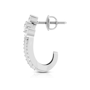 Designer Platinum & Diamond Earrings for Women JL PT E BL-22
