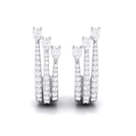 Load image into Gallery viewer, Designer Platinum &amp; Diamond Earrings for Women JL PT E BL-22
