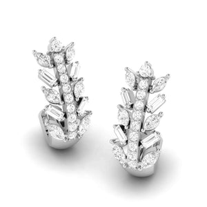Designer Platinum & Diamond Earrings for Women JL PT E BL-24