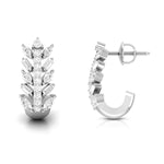 Load image into Gallery viewer, Designer Platinum &amp; Diamond Earrings for Women JL PT E BL-24
